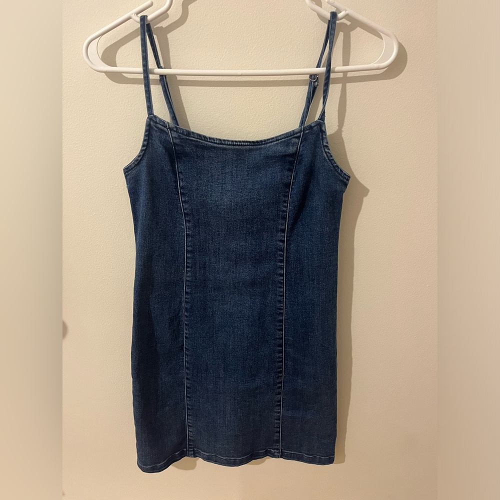 Tight jean mini dress from dynamite